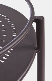 Trolley for bottles in Anthracite Gray steel