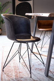 Syria blue cotton carpet 140 x 200 cm