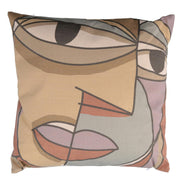 Square multicolor fabric cushion cm38x38