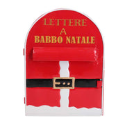 Red santa claus metal mailbox nbd-9060 cm22,5x12h30