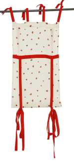 Red hearts window curtain ri-0555 cm. 45x160