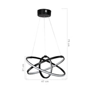 Costana pendant lamp with three LED circles MDL4236