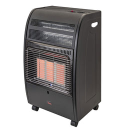 Gas Infrared Heater 4.2kW - Reflective Enamel Parabolic Burner with Protective Grill