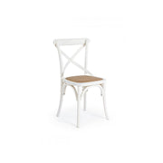 Retro White Wood Chair