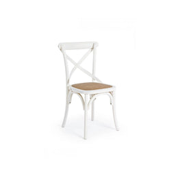 Retro White Wood Chair