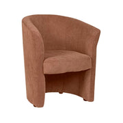 Belize armchair in salmon velvet