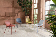Set of 4 Polypropylene Chairs 55cm x 46cm x 79cm