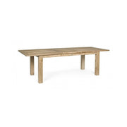 Rectangular outdoor table in FSC Teak Wood cm 200 - 260x 100x h 78