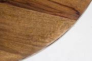 Design style gray coffee table in recycled wood Ø70 - 32 cm