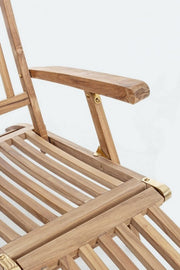 Wooden reclining armchair (FSC) with armrests