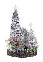 Set of 4 Silver Abel Candle Holders