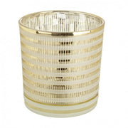 6x Satin Striped Votive Candle
