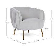 Light gray atmosphere style armchair