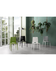 4x Chairs in polypropylene - Denise