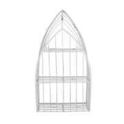 White metal shelf 3 shelves cm29x12h55
