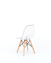 Polycarbonate chair and white pvc seat 47x46x82h cm