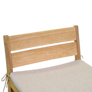 Wooden stool with garden cushions cm 44 x 53 x h 64-85