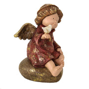 Gold resin angel cm15,5x15h22