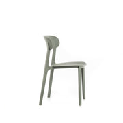 Light gray polypropylene chair 48x52x77,5h cm
