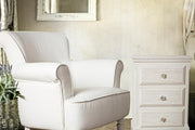 Chest of drawers with 3 drawers in Blanc white wood 40 x 34 x 63.5 cm