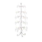 Metal display tree w-white star cm70x70h154
