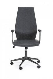 Jamie black leatherette high back office armchair