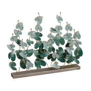 Gold green metal decoration cm85x19,7h67