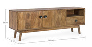 TV stand 2 doors-1 drawer in vintage style wood