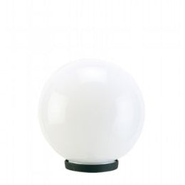 Outdoor Plastic Lamp with Opal Sphere Ø 20cm Black