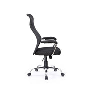 Valkyrie office armchair in black and gray fabric
