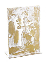 Elegant 8x Metal Gold Angel Candle Stand