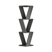 Zena hanging corner bookcase anthracite