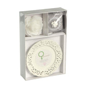 Venus sweet tiq candle w/saucer pink cm26x17h4,5 - 8 hours