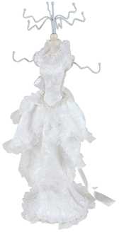 White long dress mannequin ca-5233 cm. 15 x 10 h 37