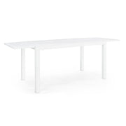Extendable table 140-210x77 white in aluminium