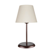 Elva ASZ1050 table lamp in metal and fabric lampshade