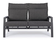 2 seater sofa with reclining cushions with Kledi anthracite cushions
