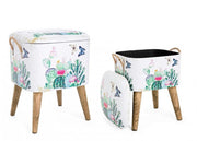 Set of two Forestis stools with container bizzotto