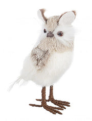 8x Wintery Stand with Owl Decoration, Height 17