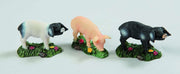 Pigs Cm.4 Resin 2 Mod.Ass.In Blister Christmas decoration