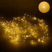 Wire light 160 warm white micro led fixed power supply for outdoor use cm1x1x200