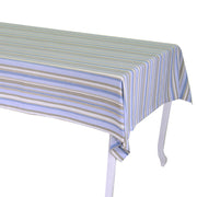 Yarn-dyed air force blue stripe tablecloth cm140x240