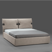Grenoble container double bed in beige fabric