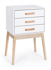 ORDINARY white chest of drawers 3 drawers 68h cm