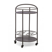Trolley for bottles in Anthracite Gray steel