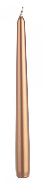 12x Basic Copper Cone Candle 25cm