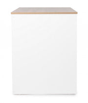 Alberta desk with chest of drawers with wood effect 120x60x75h cm