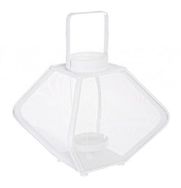 2x White Rhombus Lantern L