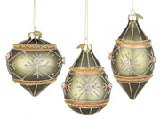 12x Plushy Green Flower Pendant Set