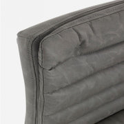 Connor dark gray bar stool in vintage eco-leather